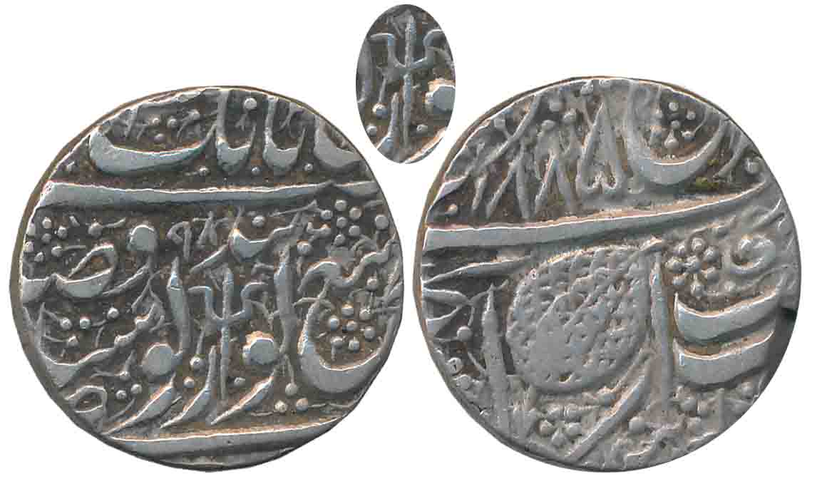 Ranjit Singh, Silver Rupee, 10.97g, “Nanakshahi” couplet, Amritsar Mint, VS 1885/ (18)98, 