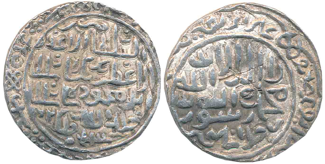 Rukn al din Barbak, Silver Tanka, 10.61g, Sajla Mankabad Mint, Obv: Arabic legend “Zarb al