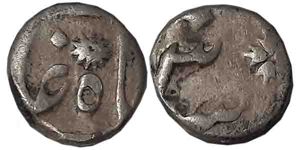 Alamgir II, Silver 1/8 Rupee, 1.32g, Murshidabad Mint, RY 3. Very fine. Bengal Nawab issue