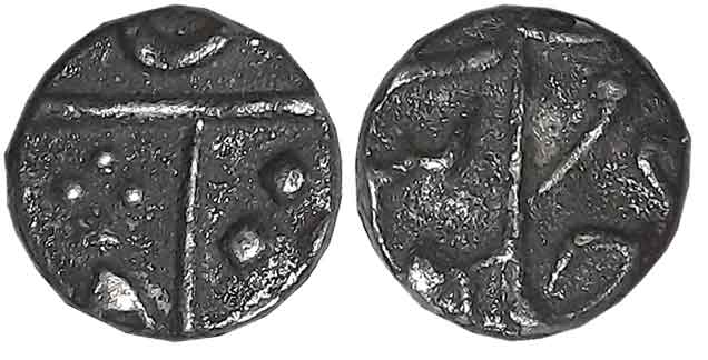 Silver 1/8 Rupee,1.42g, Surat Mint, in the name of Shah Alam II (P. Stevens# 6.172). Very 