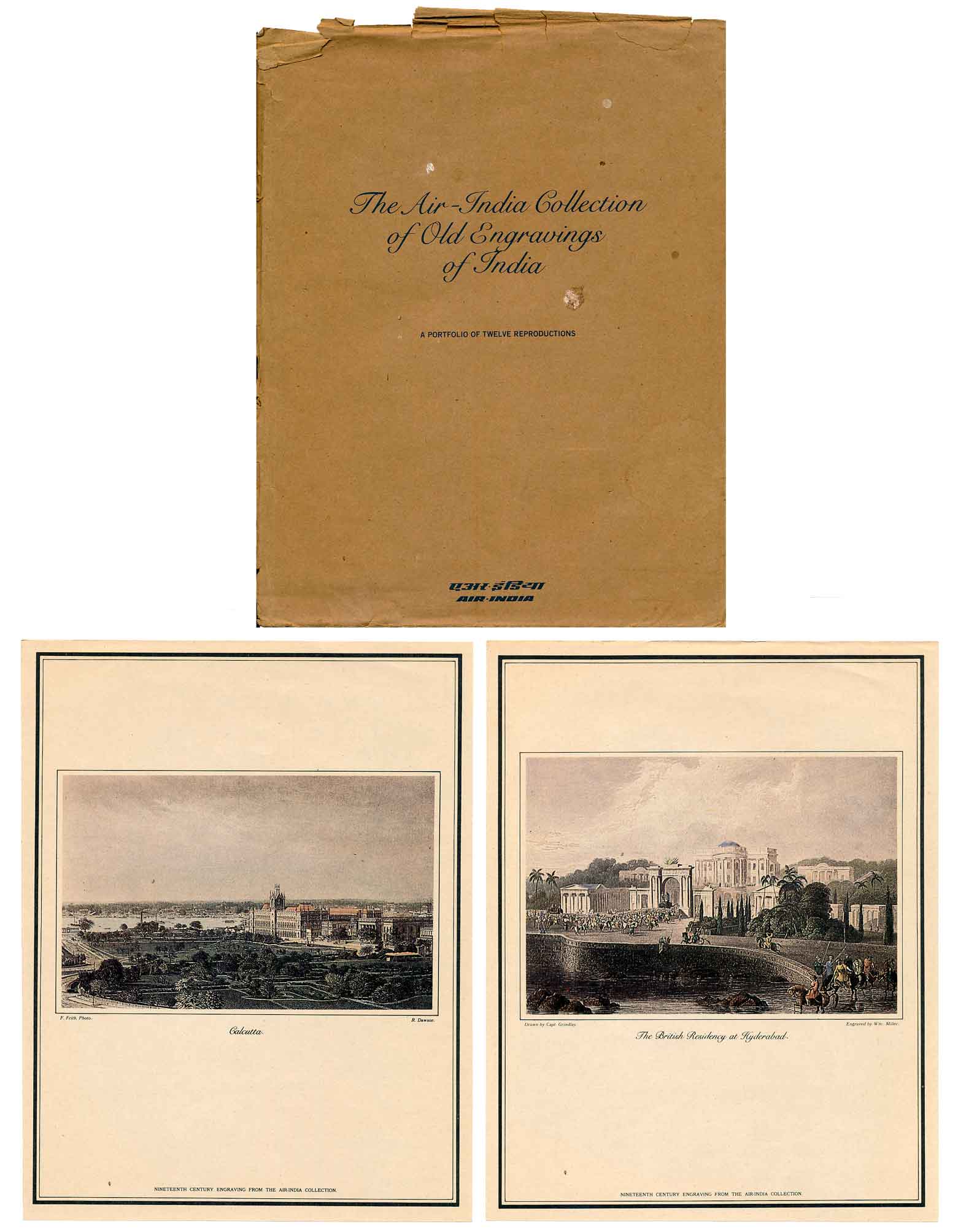 The Air India Collection of Old Engravings of India (12), 19th Century engraving of variou