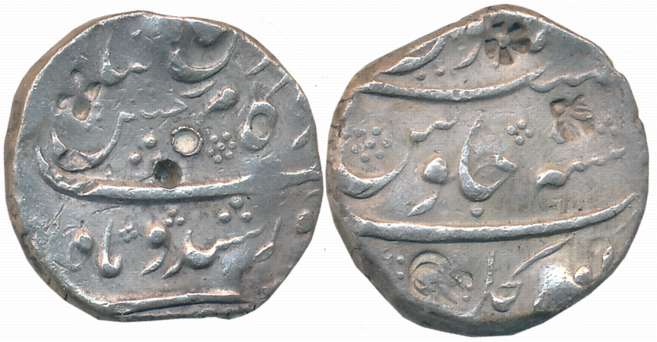 Kam Bakhsh, Silver Rupee, 11.42g, Torgal Mint (KM# 336.7). Serval Shroff, fine+, rare.