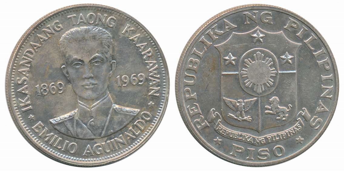 Philippines Republic, Silver Proof 1 Peso, 26.78g, “100th Anniversary of Birth of Emilio A