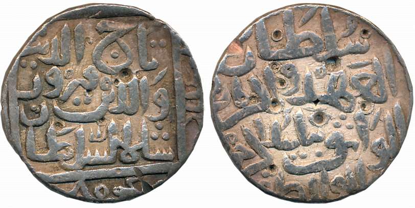 Taj ul din Firuz, Silver Tanka, 10.49g, Hadrat Ahsanabad Mint, AH 804 (G&G# BH63). Very fi