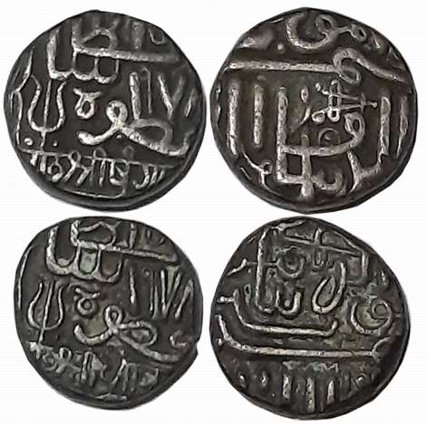 Rao Sri Khengarji II, Silver Kori (2), Frozen AH date 978 (RS# 52.1). Very fine. 2 coins.