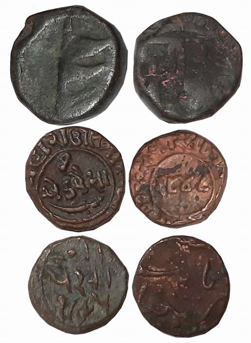 Assorted Copper Paisa (3), Cambay, Chhota Udaipur & Dhar. Very fine to extremely fine. 3 c