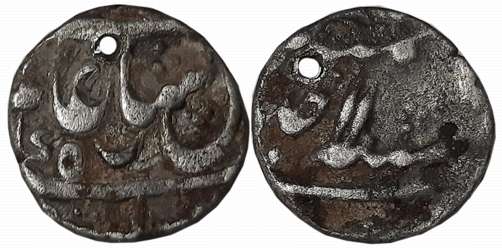 Murshidabad, Silver 1/2 Rupee, 5.57g, in the name of Shah Alam II, RY 11, Crescent mark on