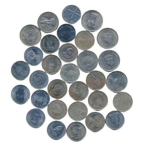Rupee 1 (31), Nickle, Stainless Steel (S. Reddappa# 19.1 to 19.9, 19.14 to 19.24, 19.26) &