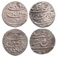 Durranis, Ahmad Shah Abdali, Silver, Rupee, Shahjahanabad Mint, AH 1170/11. Very Fine+; Ru