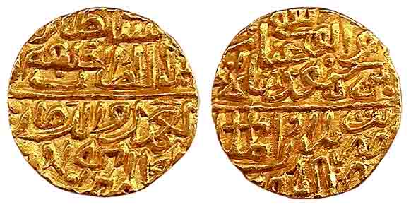 Ghiyas Shah, Gold, Tanka, Dar-ul-Mulk Shadiabad Mint, AH 874 (G&G# M60). Very Fine, Scarce