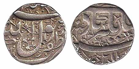 Jahangir, Silver, Rupee, Zafarnagar Mint, Kalima type (KM 141.7). About Very Fine, Rare.