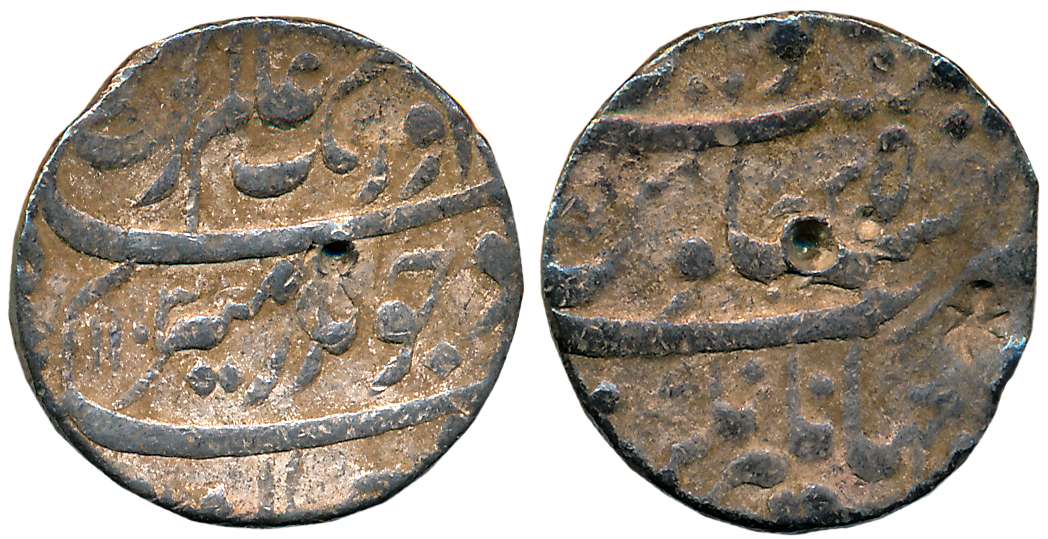 Aurangzeb, Silver Rupee, 11.56g, Jahangirnagar Mint, AH 1103/ RY 35 (KM# 300.108). Complet