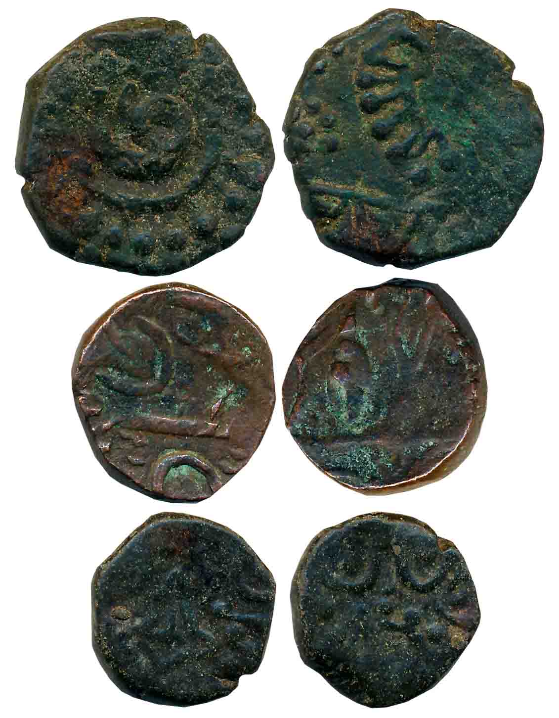 Copper (3), various types. Fine to very fine. 3 coins.