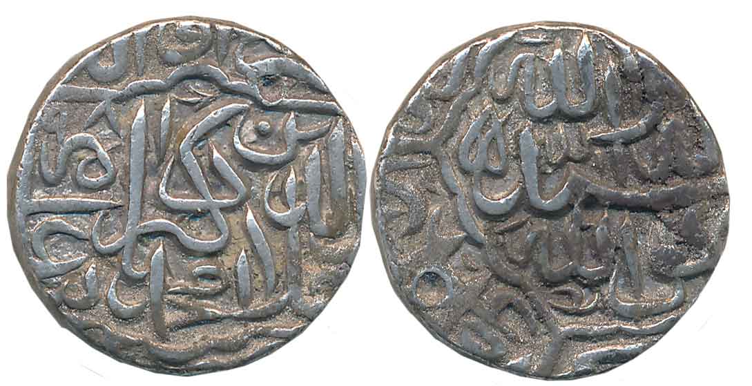 Akbar, Silver Rupee, 11.30g, “Kalima” type, Dar ul Khilafat Jaunpur Mint (off flan), AH 98