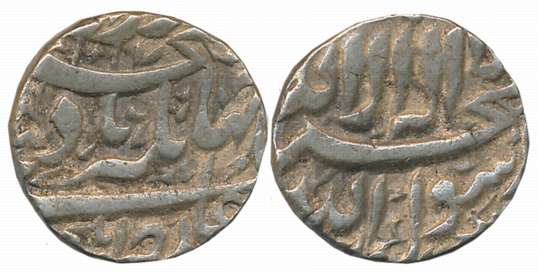 Jahangir, Silver Rupee, 11.45g, “Kalima” type, Elichpur Mint, AH 1017 (KM # 141.5). Very f