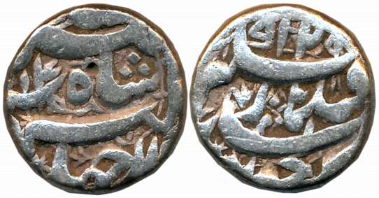 Jahangir, Silver Rupee, 11.18g, Qandahar Mint, AH 1029/ RY 14 (KM# 142.2). Very fine.
