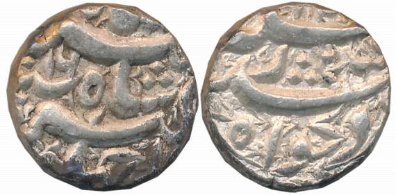 Jahangir, Silver Rupee, 11.38g, Qandahar Mint, AH 1030/ RY 16 (KM # 142.2). Very fine.