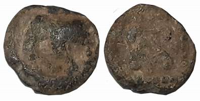 Maharathis, Anonymous, Lead, 4.30g, Obv: Elephant to left, Rev: Shrivatsa symbol within sq