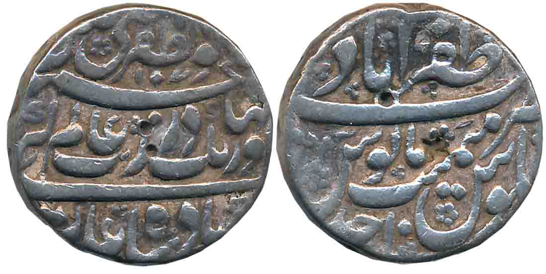 Aurangzeb, Silver Rupee, 11.31g, “Muhayyi-ud-Din” couplet, Zafarabad Mint, AH 1071/ RY 3 (