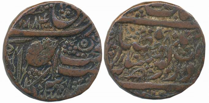 Ranjit Singh, Contemporary forgery of a Rupee, Copper Core plated with Silver, Rupee, 9.71