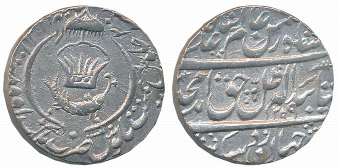 Amjad Ali Shah, Silver Rupee, 11.05g, Mulk Awadh Bait us Sultanate Lakhnau Mint, AH 1259/ 