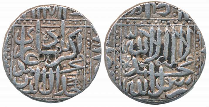 Akbar, Silver Rupee, 11.19g, “Kalima” type, Dar ul Sultanate Ahmedabad Mint (off flan), AH