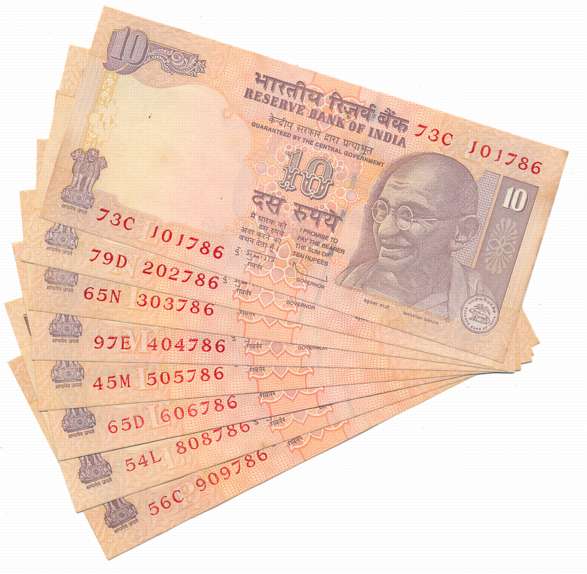 Rupees 10 (9), Fancy Number- 101786 to 909786, Prefix 73/C, 79/D, 65/N, 97/E, 45/M, 65/D, 