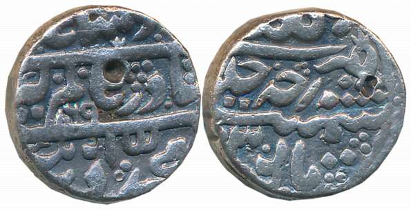 Aurangzeb, Silver Rupee, 11.30g, “Crude calligraphy” type, Golkonda Mint, AH 1069/ RY Ahad
