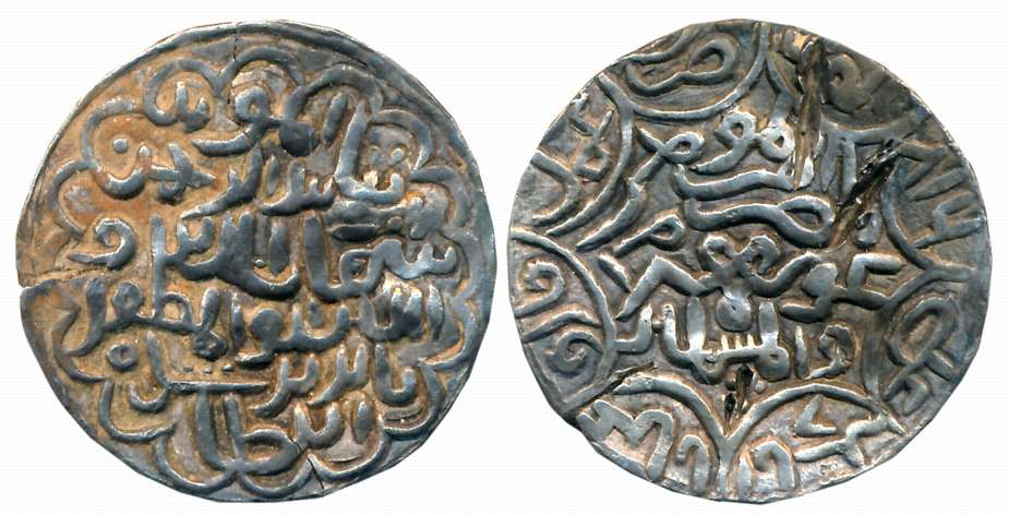 Shihab al din Bayazid Shah, Silver Tanka, 10.21g, Big Flan, Firuzabad Mint, AH 816, Obv: “
