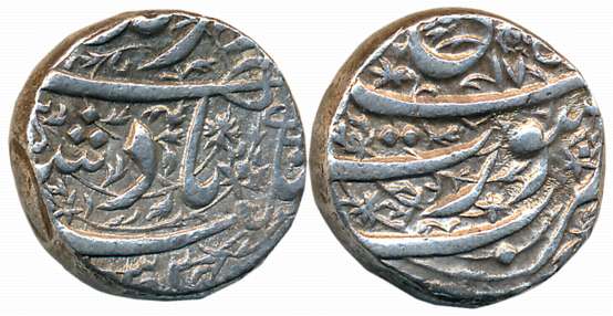 Jahangir, Silver Rupee, 11.35g, Surat Mint, Ilahi Month Di, RY 17 (KM# 145.15). Very fine+