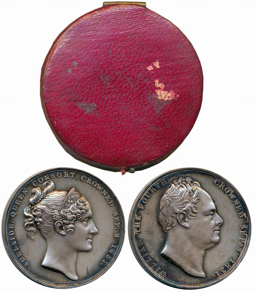 William IIII Official Coronation, Silver Medal, 17.88g, 1831, struck by the Royal Mint. Wi