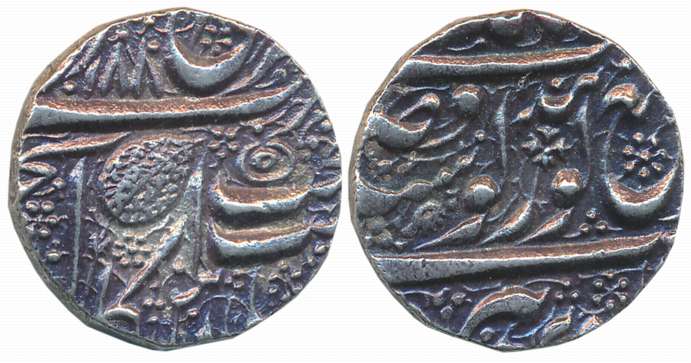 Ranjit Singh, Silver Rupee, 10.99g, “Nanakshahi” couplet, Amritsar Mint, VS 1880 (G. Singh