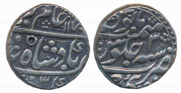 Sawai Madho Singh I, Silver Rupee, 11.23g, in the name of Alamgir II, AH 1170/ RY 3 (D Har