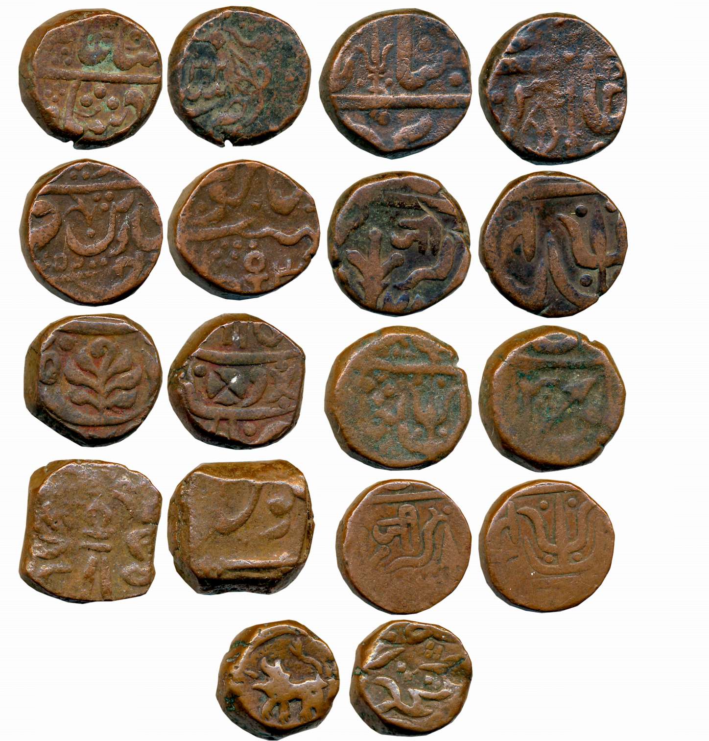 Copper (9), various types. Very fine to very fine+. 9 coins.
