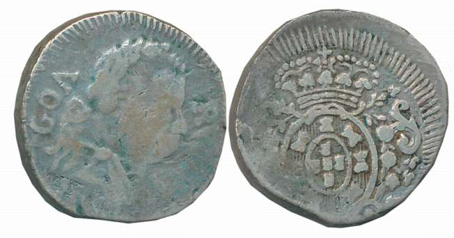 Goa, D. Joao Principe Regente, Silver Rupia- 600 Reis, 10.78g, Obv: Bust to right, date be
