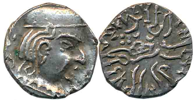 Western Kshatrapas, Kardamaka house, Bhartrdaman, son of Rudrasena II, as Kshatrapa, Silve