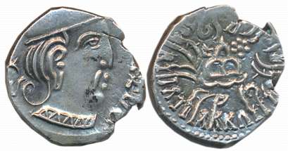 Western Kshatrapas, Svami Rudrasena III son of Svami Rudradaman II as Mahakshatrapa, Silve