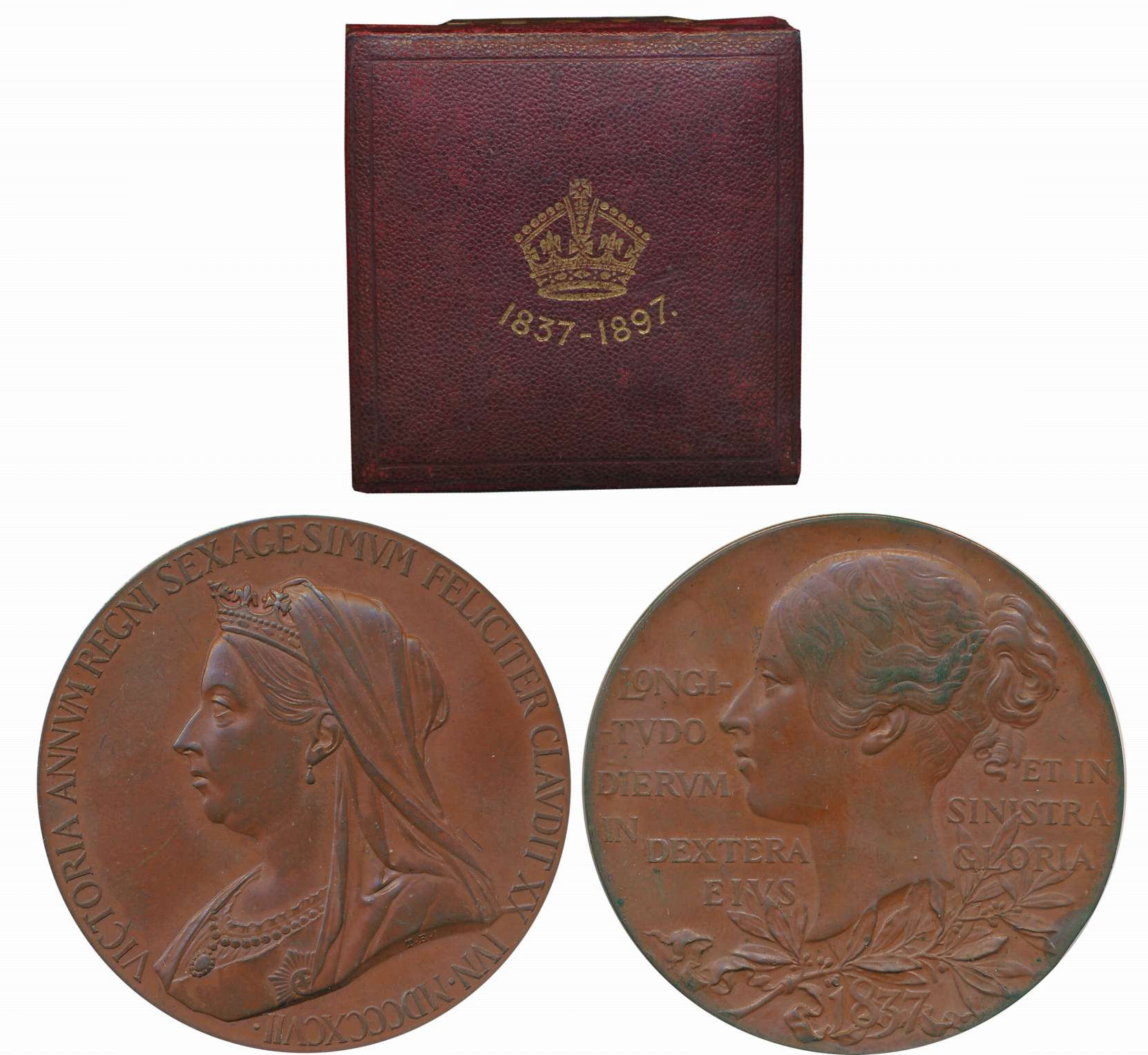 Victoria’s Diamond Jubilee Medal, Copper, 75.61g, 1837-1887, Obv: Matured bust of the Quee