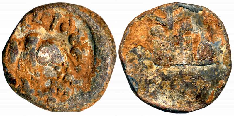 Maharathis of Chandravali, Sadakana Kalalaya, Lead, 14.10g, Obv: Humped Bull standing left
