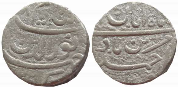 Jahangir, Silver Rupee, 10.83g, “Muzaiyan” couplet, Ahmedabad Mint, AH 1023/ RY 8, Ilahi M