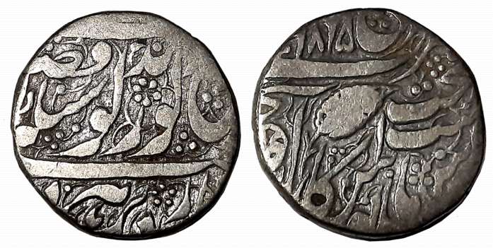 Ranjit Singh, Silver Rupee, 10.54g, “Guru Gobind” couplet, Amritsar Mint, VS 1865 (G. Sing