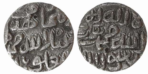 Muhammad bin Tughluq, Silver 1/2 Tanka, 5.59g, “Bengal Issue” (Unlisted in G&G). Extremely