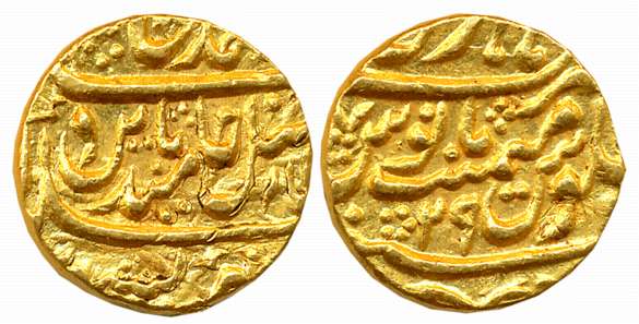 Hathras, (Mughal potentates in late 18th century), Gold Mohur, 10.73g, struck in the name 