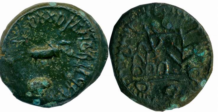 Lesser Satavahanas of Banavasi, Vinhukada Buddhananda Satakani, Alloyed Copper, 11.67g, Ob
