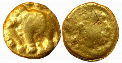 Gangas of Talakadu, Gold Gajapati Varaha, 3.87g, “Elephant to left”, Obv: An ornate Elepha