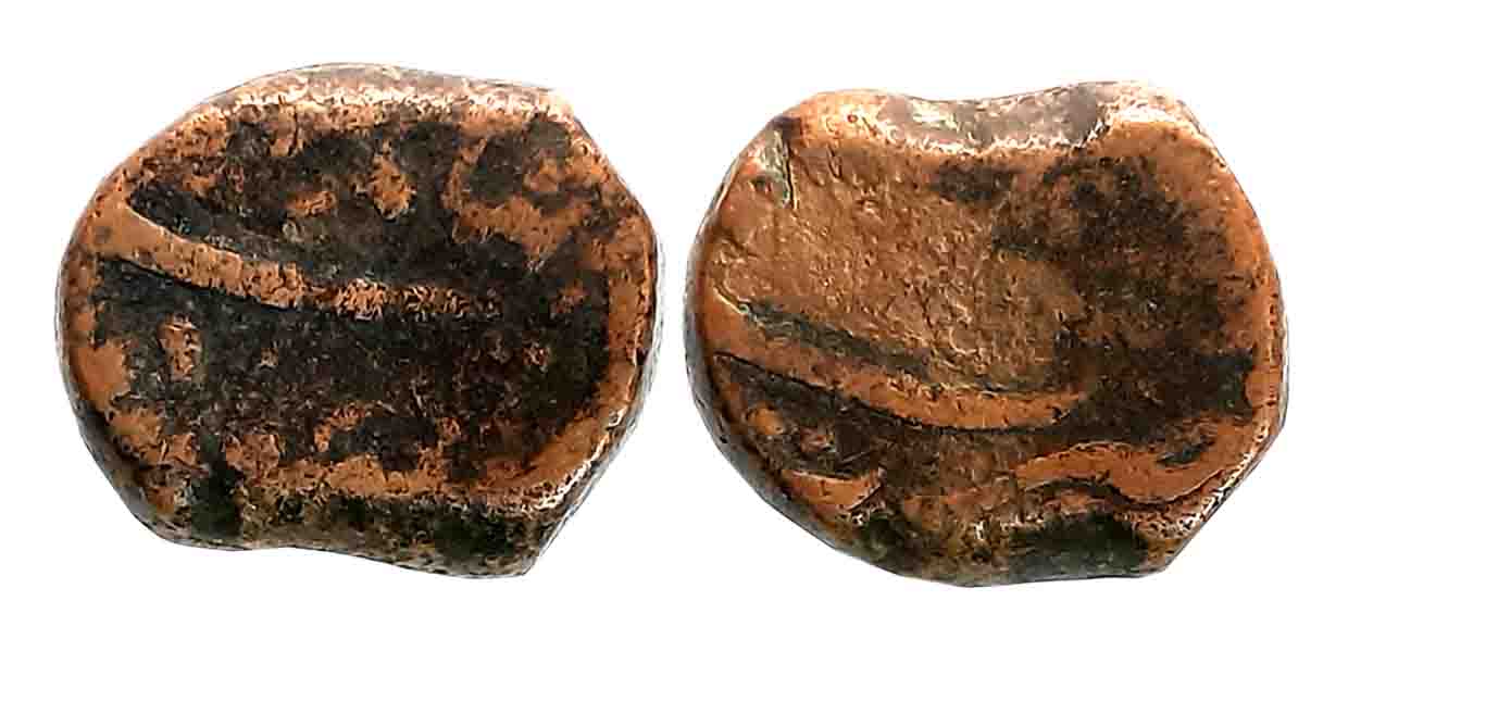 Jahandar Shah, Copper Dam, 20.86g, Surat Mint (Not listed in KM). Fine, rare.