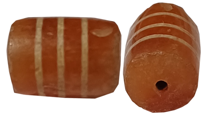 Primitive Money/ Jewellery, Etched Beads, 2.18g. Very rare.