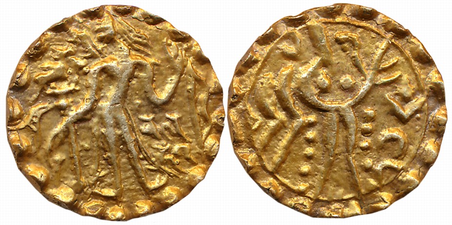 Post Gupta Bengal, Samatata region, Khadga Dynasty, Sri Balabhata, Debased Gold Dinar, 5.5