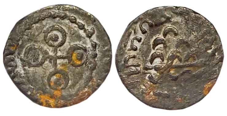 Satavahanas, Gautamiputra Siri Satakani, counterstruck on a Drachm of Kshaharata Kshatrapa