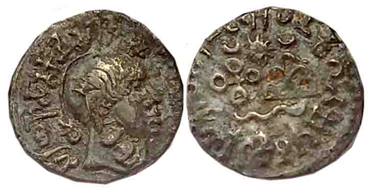 Satavahanas, Gautamiputra Siri Yajna Satakarni, Silver Drachma, 2.24g, "Portrait" type, Ob